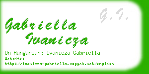 gabriella ivanicza business card